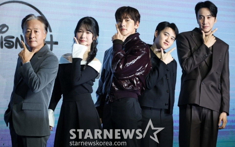 ディズニープラスドラマ『捏造された都市』制作発表会