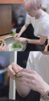 SEVENTEENディノ、ソンピョン作りに挑戦