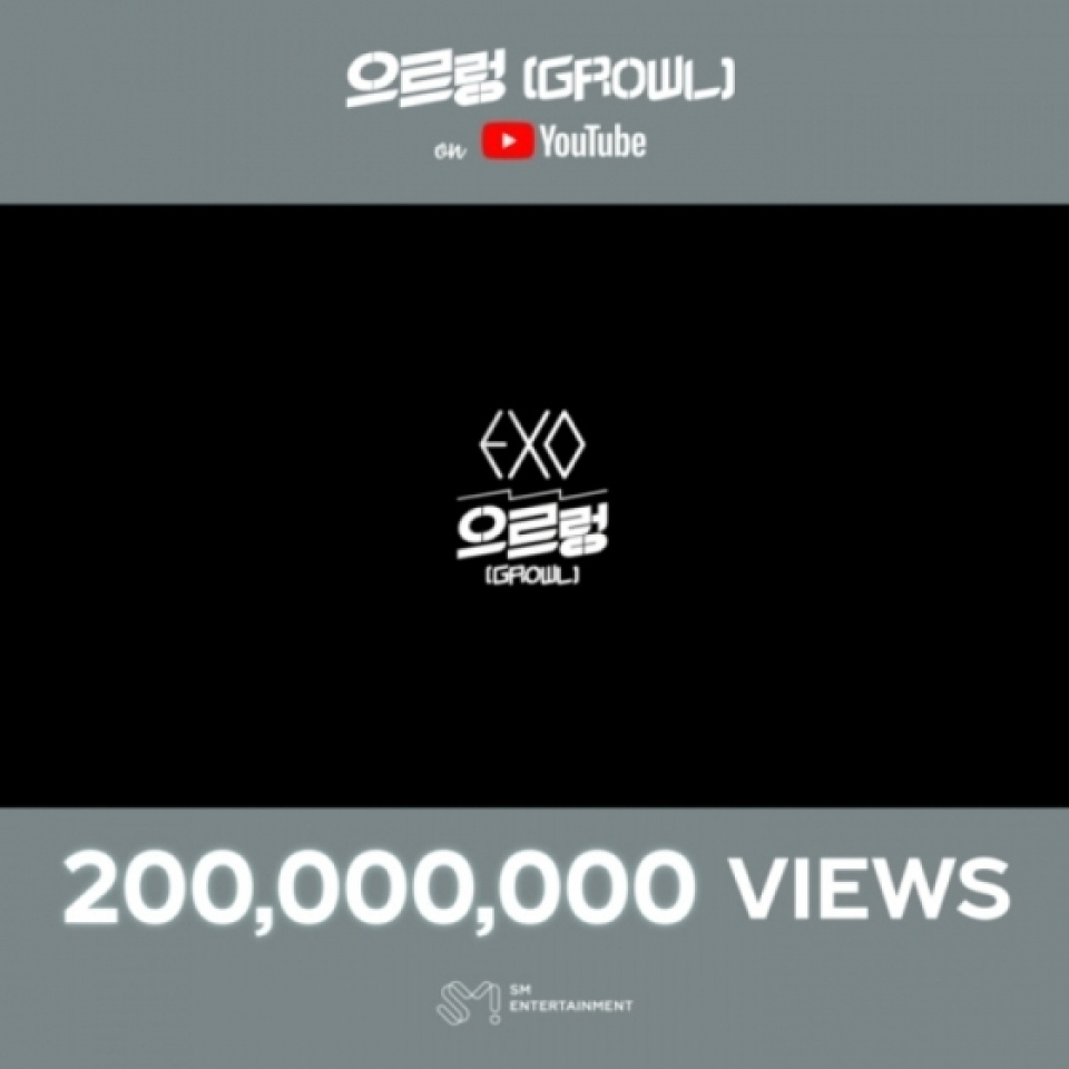 EXO、「Growl」のMVが2億ビュー突破