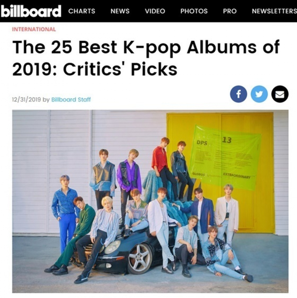 SEVENTEEN、『An Ode』ビルボード2019最高のK-POPアルバム1位