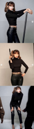 ユ・イニョン、オールブラックファッションのクールな魅力爆発