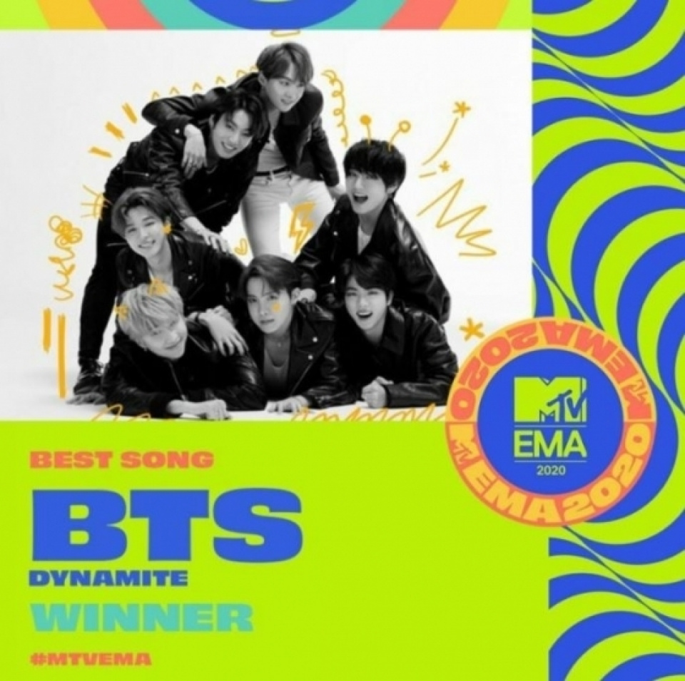 防弾少年団、“MTV EMA”で4冠王に輝く