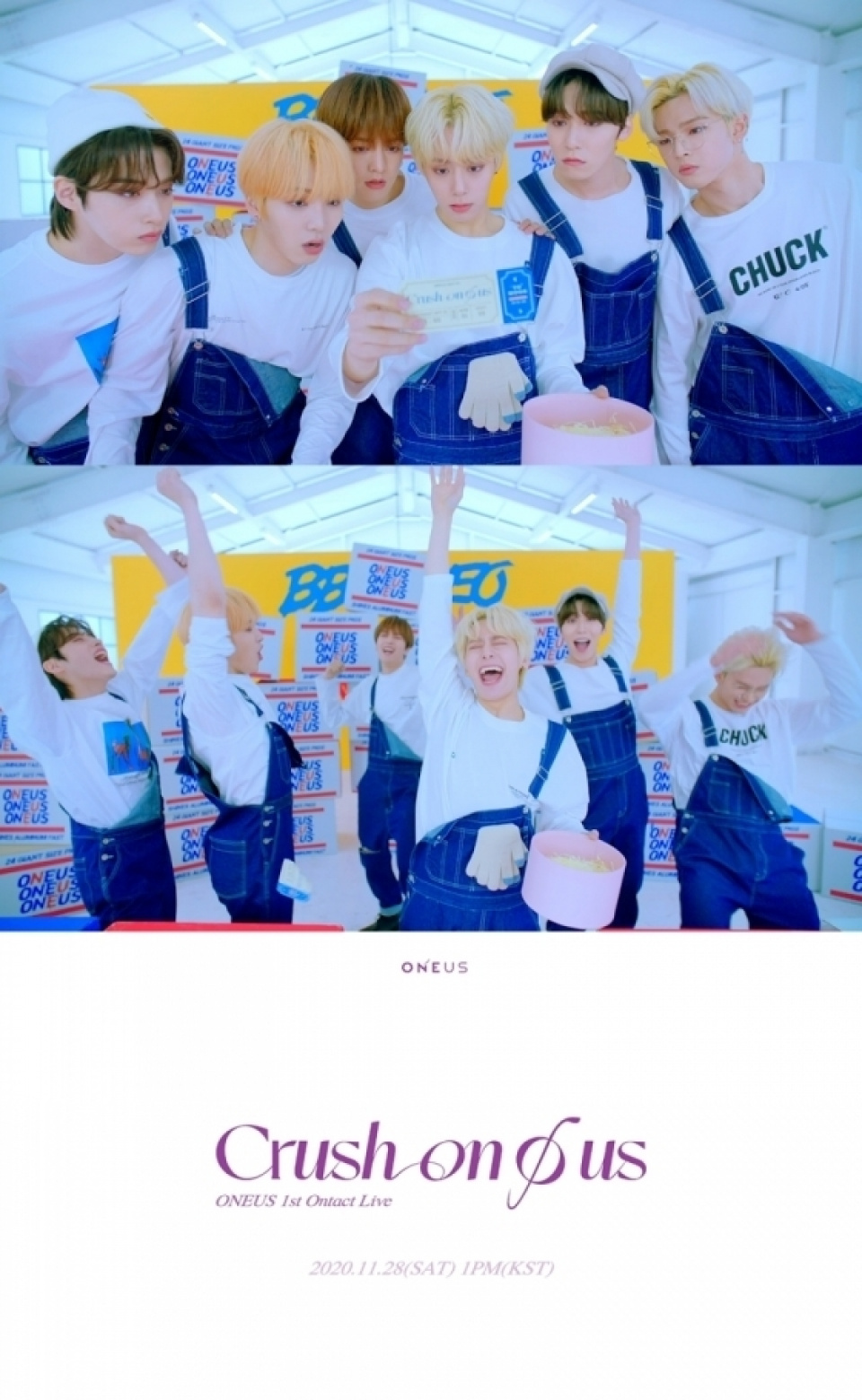 ONEUS、初のオンラインライブ『CRUSH ONØUS』ティーザー公開