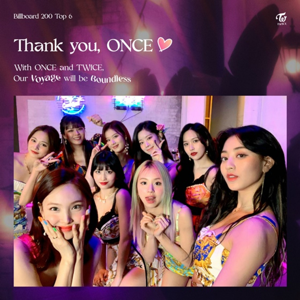 TWICE、『Taste of Love』米ビルボード200 6位を獲得…海外メディアが絶賛