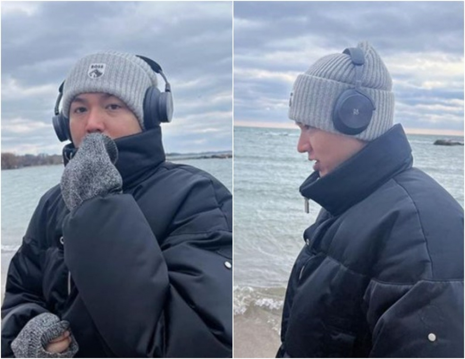イ・ミンホ、カナダの寒さの中でランニング