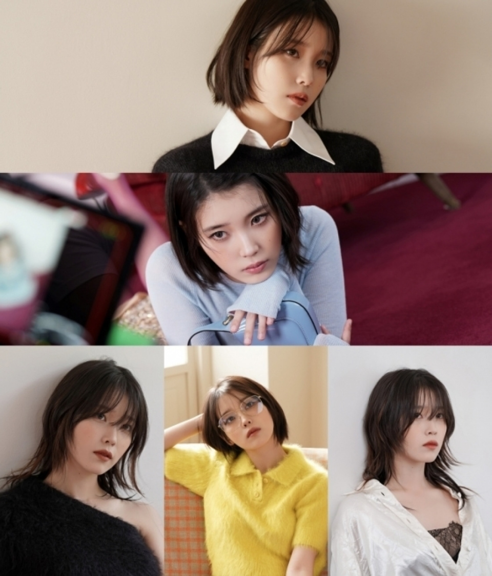 IU、ファッション雑誌『ELLE』のビハインドカット大放出